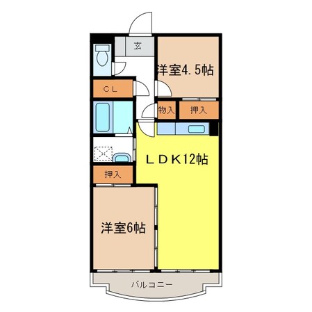 メゾン西中屋の物件間取画像